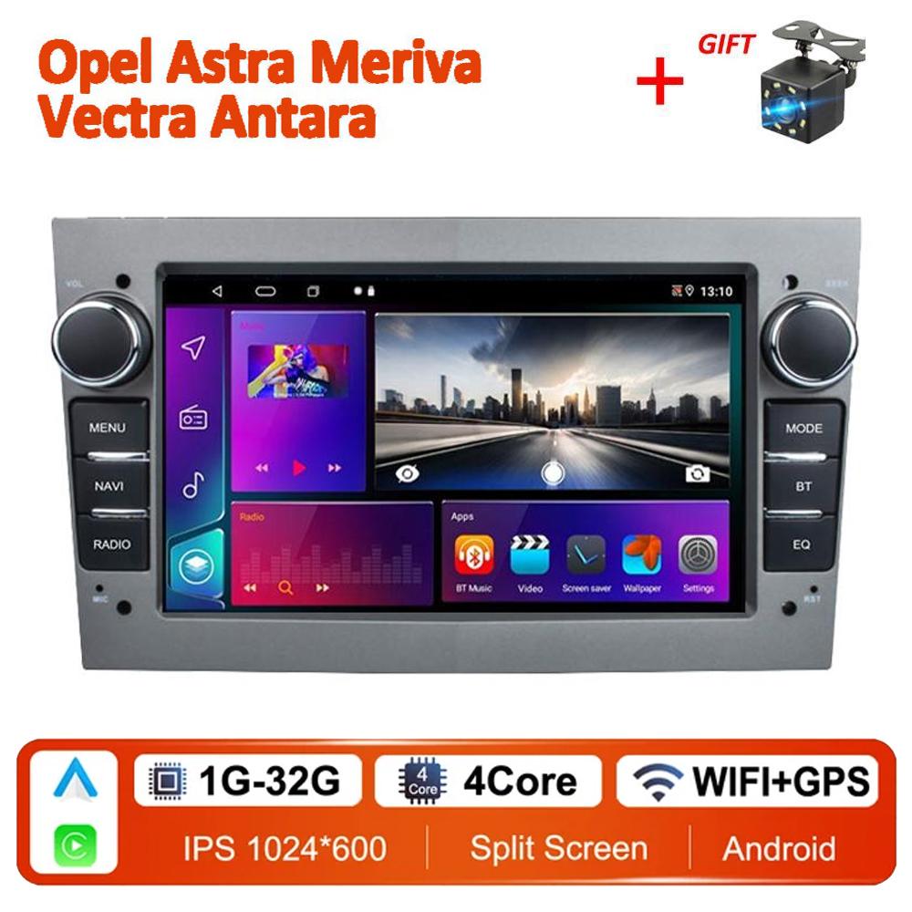 Автомобильный радиоприемник Android Carplay для Opel para Astra Meriva Vectra Antara Zafira Corsa 2 DIN мультимедиа GPS 1 + 32 ГБ