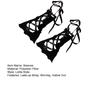1 пара женских рукавов JK Lolita Style Hollow Out Lace-up Shirring Edge Fingerless