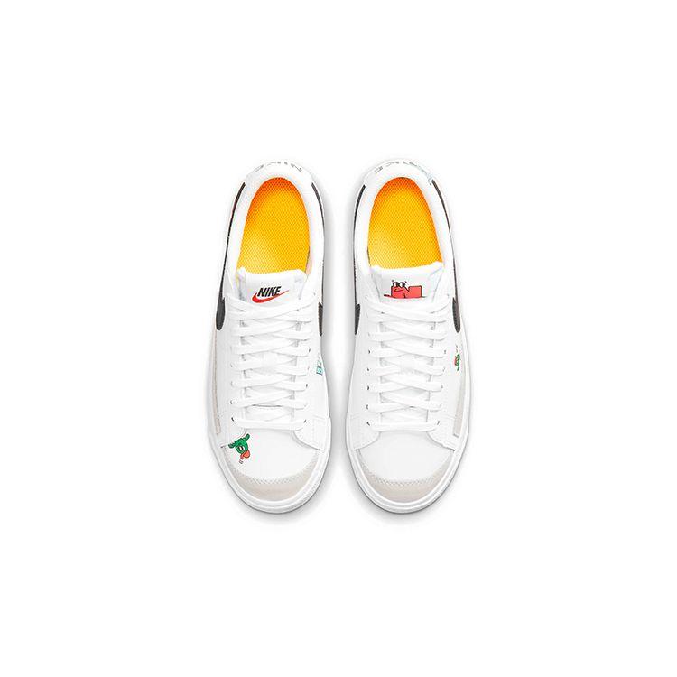 Nike Blazer Low '77 GS The World Is Your Playground White Black Bright Crimson Stadium Green DJ5201-106