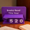 Счетчик книг Декор книжной полки Счетчик чтения Книги Счетчик прочитанных книг Портативный дисплей для чтения Декор Трекеры чтения