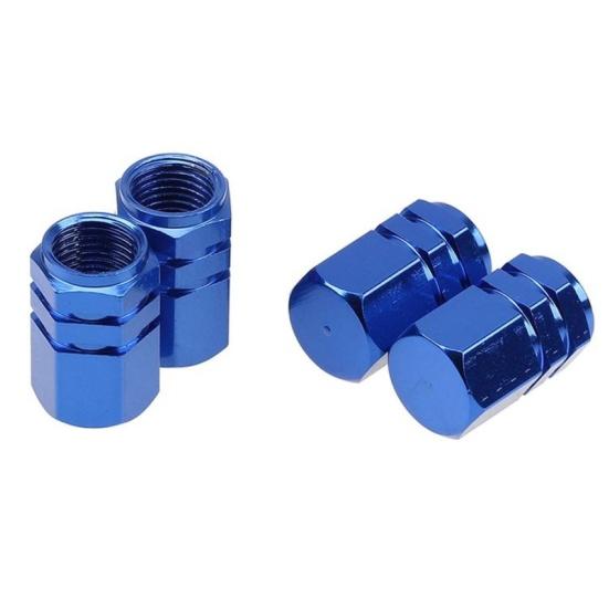 4 шт., универсальные алюминиевые шины, колеса из легкого автомобиля, шестиугольный обод, колпачки для стержня клапана, крышка