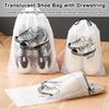 Waterproof Shoes Bag for Travel Portable Shoe Suitcase Storage Bag Organize EVA Tote Transparent Drawstring Bag Dustproof Covers