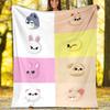 1pc Kpop Team2 Theme Blanket - Digital Print, Polyester, Cozy for All Seasons, Perfect for Outdoor, Camping, and Travel