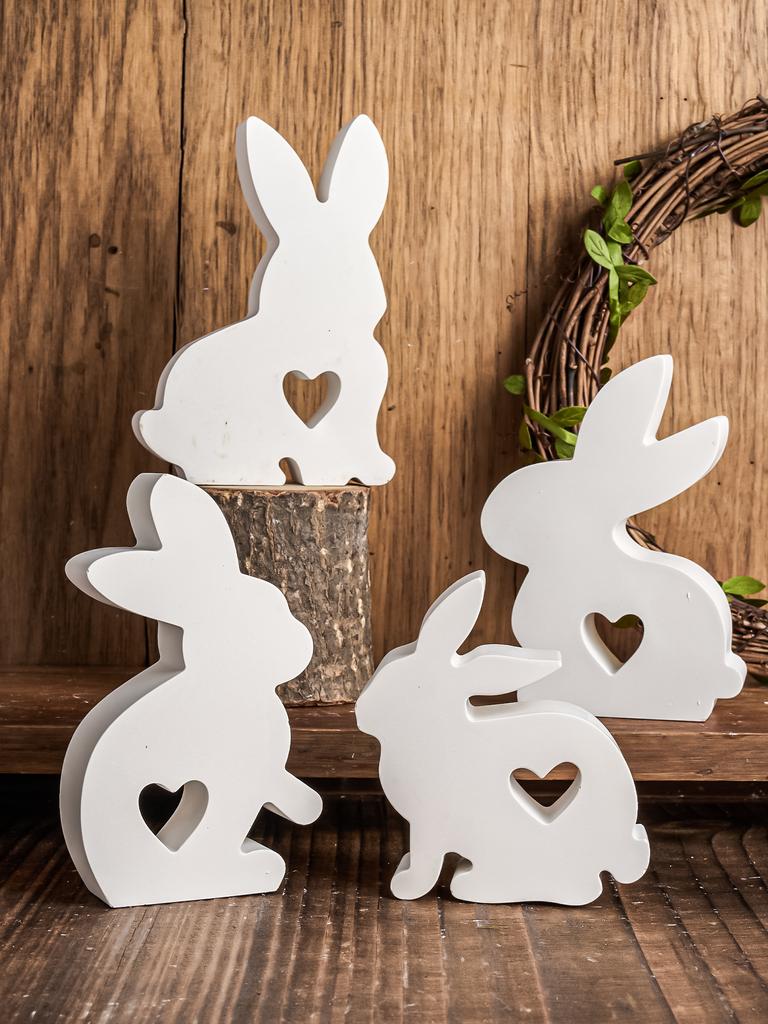 DIY Easter Bunny Candle Silicone Mold Love Cute Rabbit Handmade Soap Aromatherapy Gypsum Ornament Resin Crafts Molds Home Decor