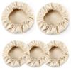 5 PCS Fit Jars Mouth 2.5-4 Inch Sourdough Starter Jar Cloth Covers Yeast Jar Cloth Caps Jars