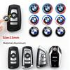 JYPK6 BMW Car Remote Key Emblem Sticker Aluminum Keys Decoration Decal For BMW M E46 E90 E60 F30 F10 E39 E36 F20 G30 G20 E87 E92 X1 X2
