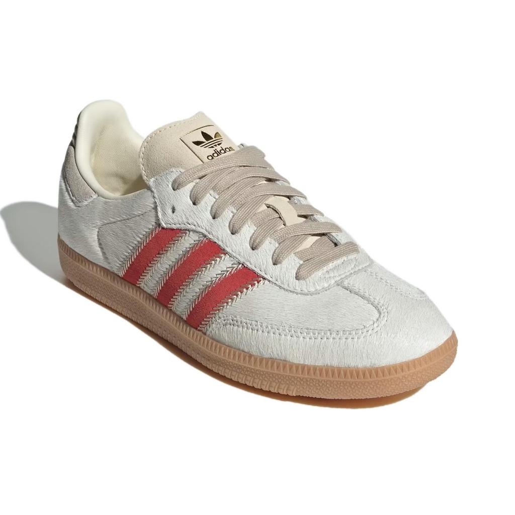 Adidas Samba OG Pony Hair Pack - Wonder Beige Better Scarlet Women Sneakers Cream Cream-White JS3935