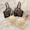 Бюстгальтеры для большой груди Цветочные кружевные Пуш-ап бюстгальтеры для женщин Регулируемое беспроводное нижнее белье Женское нижнее белье Модные милые бюстгальтеры для девушек