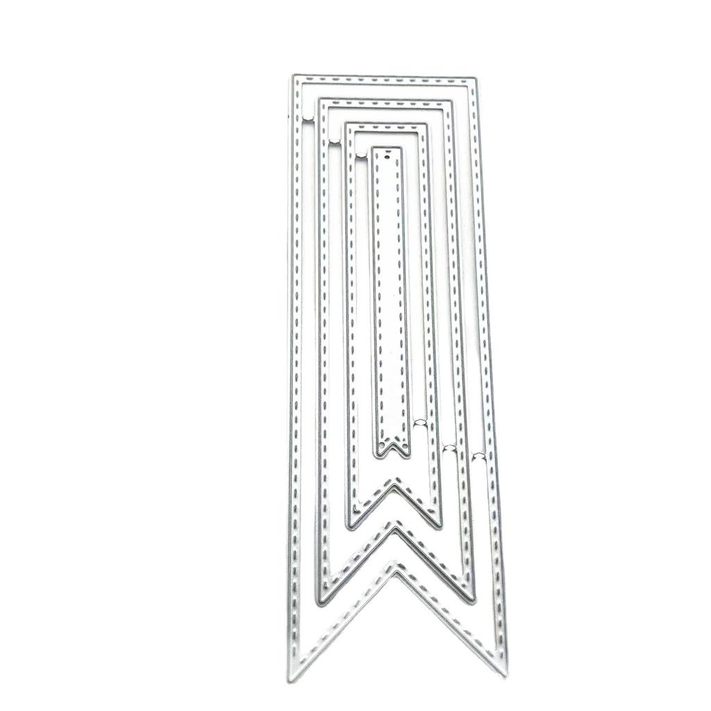 Тег Флаг Вырубные штампы Металлический Трафарет DIY Скрапбукинг Альбом Бумажная Карта Тиснение Ремесленный Декор Художественная Высечка Закладки Форма Рамки