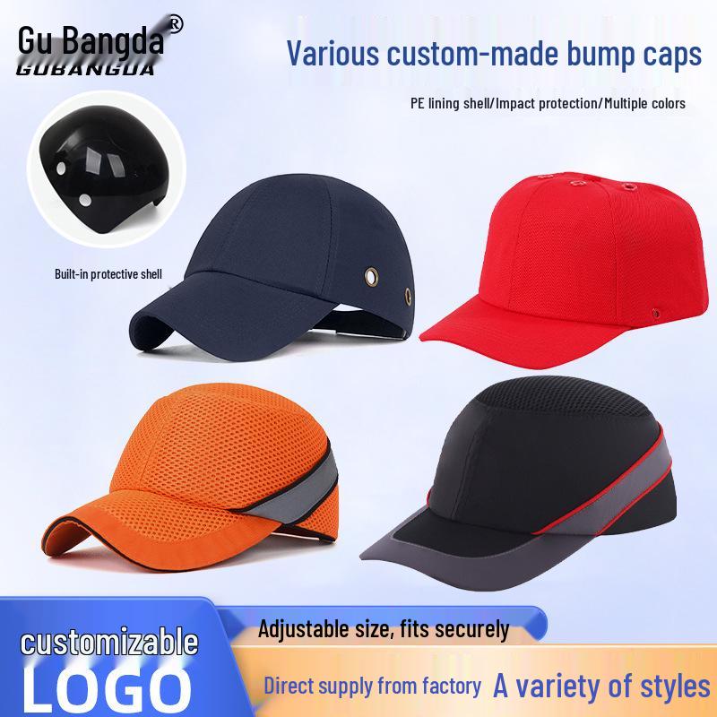 Gu Bangda Lightweight Anti-Collision Duck Tongue Cap - Protective Baseball-Style Work Hat