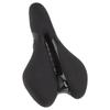 Bike Seat Soft Comfortable Hollow Mountain Bike Cushion Folding Bike Saddle Silicone Black