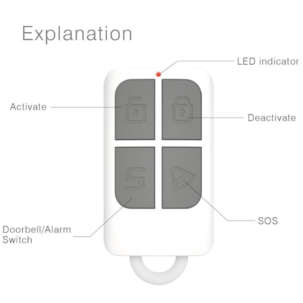 Remote Control for Door alarm Doorbell 433MHz
