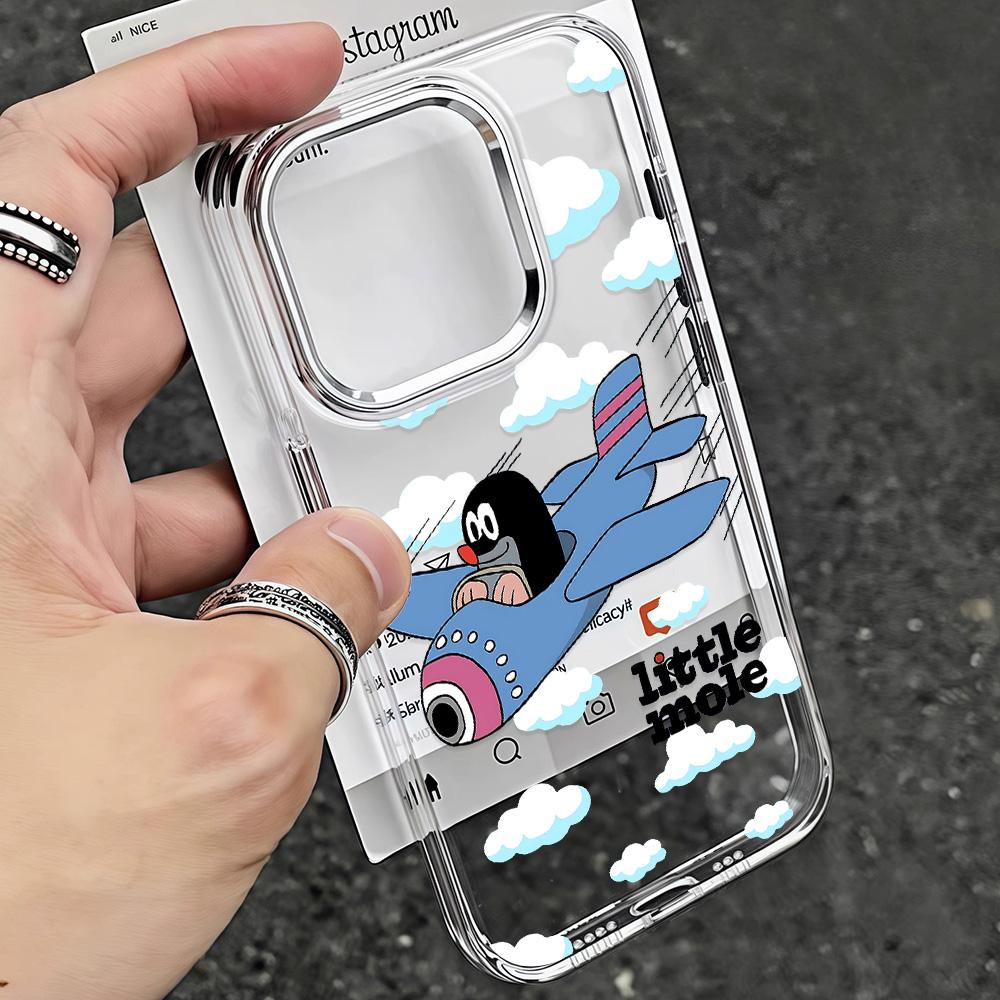 Cute Cartoon Mole Cute Phone Case for Google Pixel 10 9 8 7 8A 9A XL Pro 4G 5G Transparent Soft Silicone TPU Back Cover