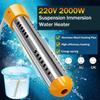 2000W Floating Electric Heater Boiler Water Heating Element Portable Immersion Suspension Bathroom Swimming Pool UK Plug