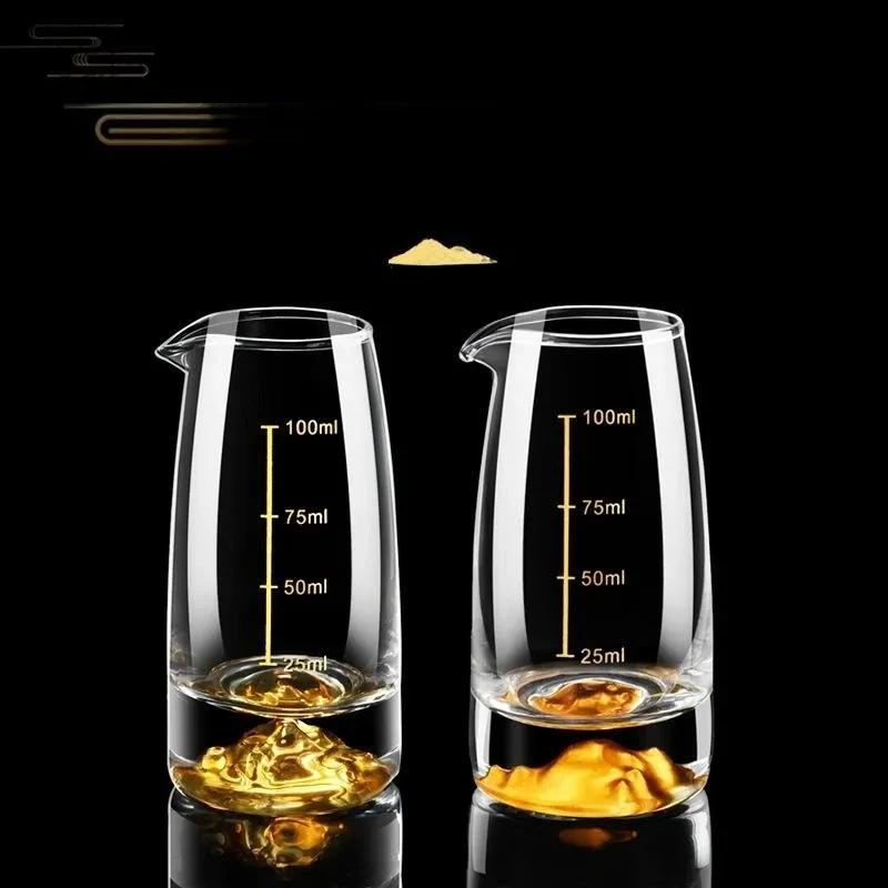 Crystal Liquor Spirits Shot Glasses Share Pot with Scale Wine Glasses Whiskey Glass Spirits Vodka Brandy Wine Dispenser