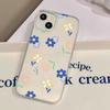 Синий розовый цветок подходит для чехла на мобильный телефон iPhone17ProMax 17 Apple 16/14 матовый 13 полностью закрывающий 15
