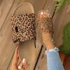 Fashion Women Slippers Fashion Leopard Women Shoes New Cork Slippers 2025 New Summer Outdoor Non-slip Sandals Woman Beach Slides Women
