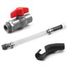 5 Gallon VP Racing Fuel Filler Hose with Ball Valve Shut & Hose Bender Oil Tube Fuel Hose Kit For LC2 Jugs Scribner Fuel Jugs