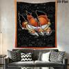 Garfield'S Adventures Whimsical Journey Tapestry Fashion Print Background Cloth Background Cloth Homestay Soft Decoration Tapestry Christmas Gift