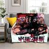 Jujutsu Kaisen, аниме, плюшевая кровать, тонкие одеяла для пикника с героями мультфильмов, современное фланелевое одеяло, Gedruckt Bettdecke Geschenk