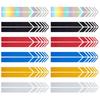 12 Pairs Car Universal Reflective Stickers Reflective Stripes Car Mirror Rear View Mirror Car