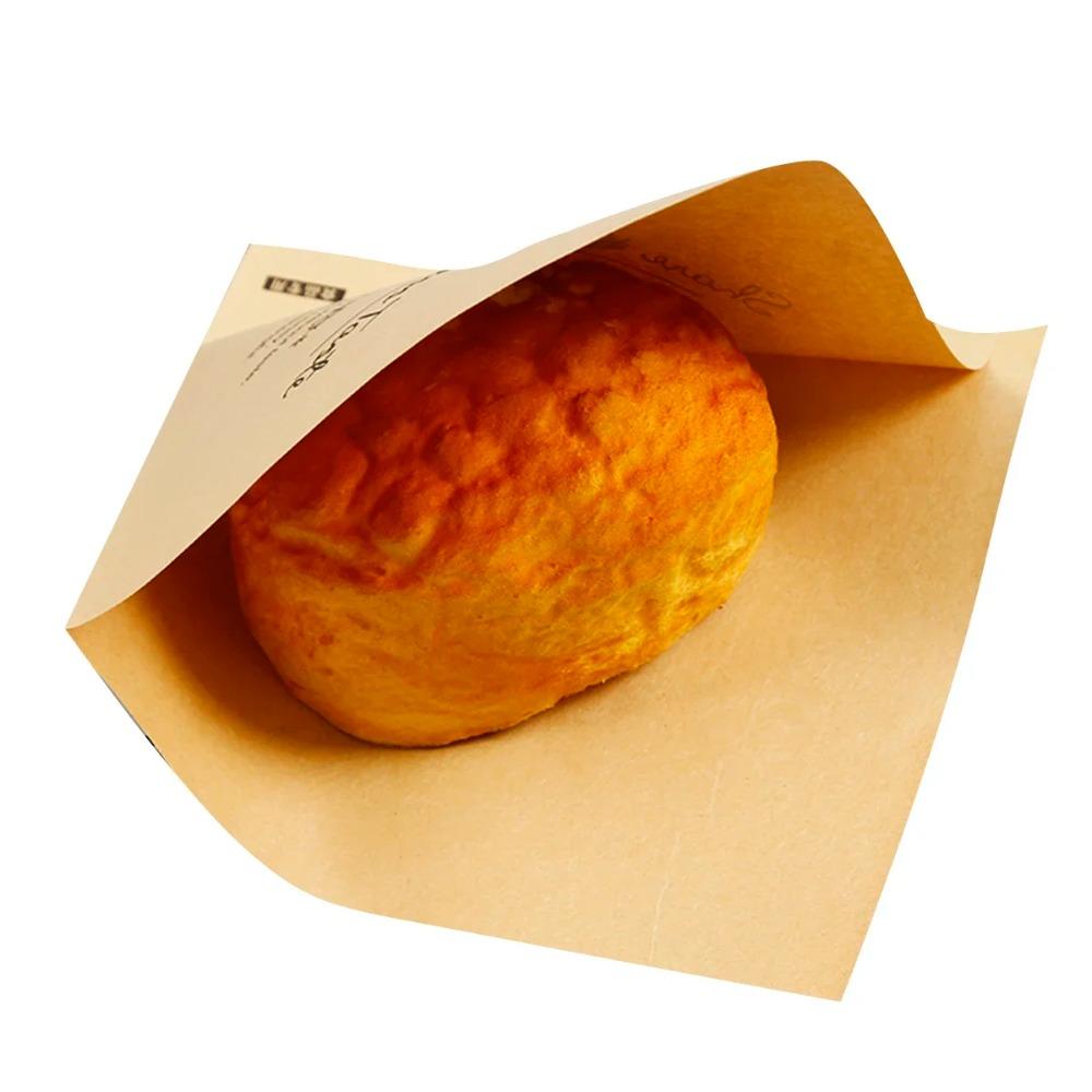 100Pcs 15x15cm Sandwich Wrappers Oilproof Disposable Hamburger Pouch Restaurant