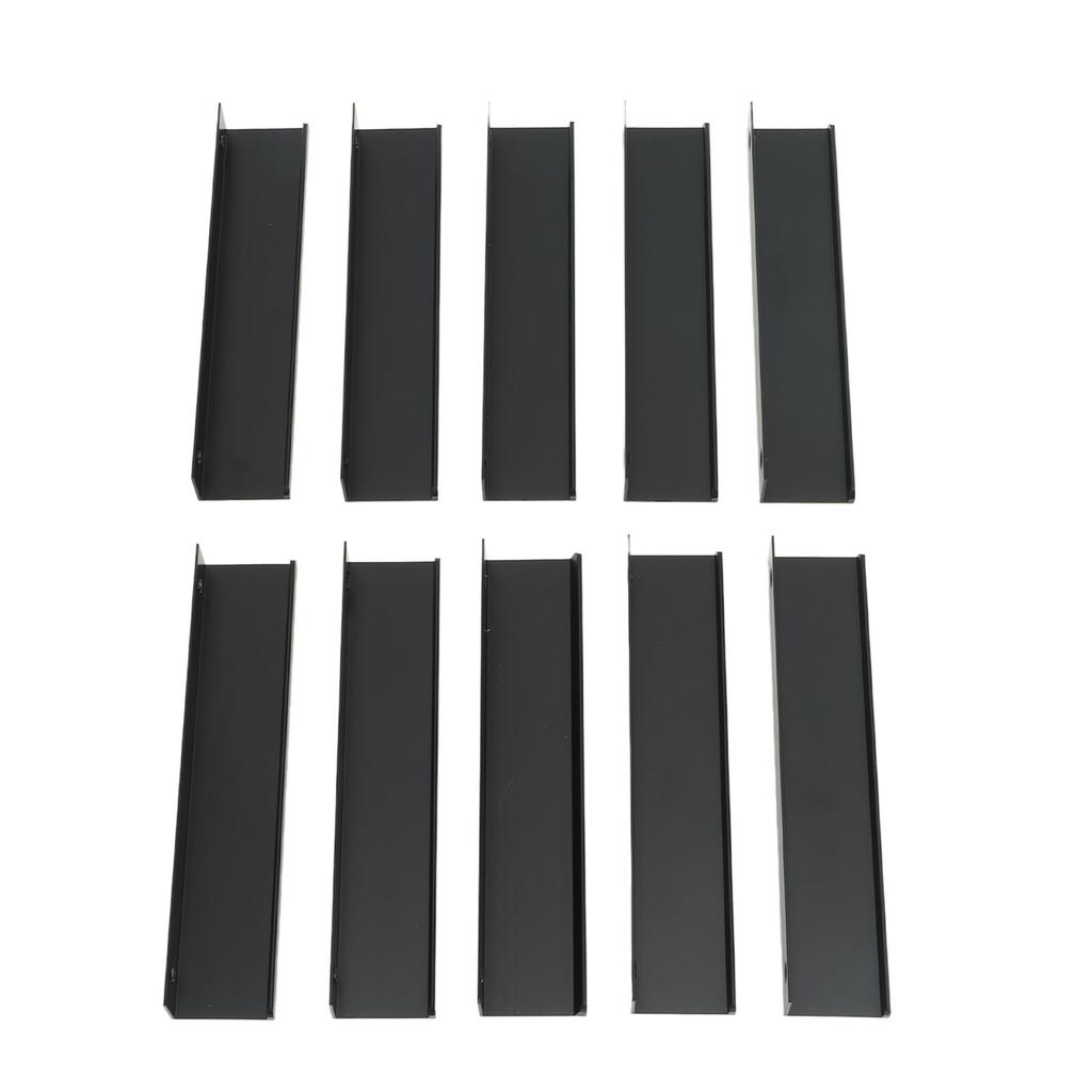 10PCS Aluminium Alloy Cabinet Edge Pull G Type Clasp Hidden Cabinet Handles for Kitchen Door Drawer Cabinet