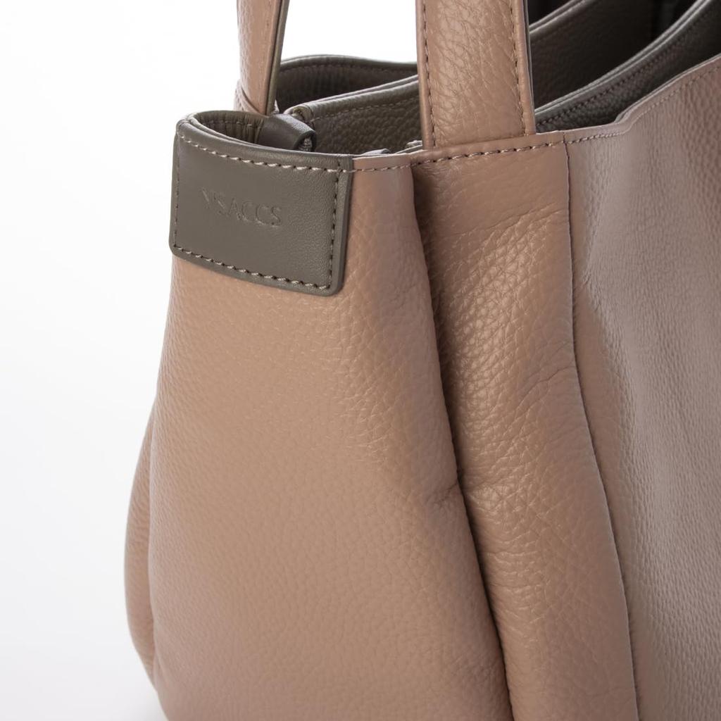 Сумка-тоут из термоусадочной кожи, размер S, розовая [Isaac] (50)