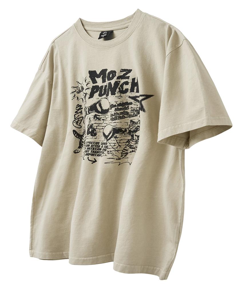 MOZMOZ [Set] Graphic Pigment Oversized Short Sleeve T-Shirt Part02