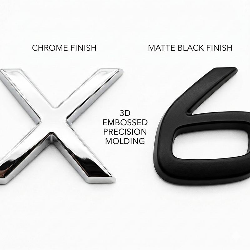 ABAL1 New 3D ABS Rear Trunk Letters Emblem For XC90 XC60 S90 S60 S40 AWD Car Styling Badge Chrome Black Sticker Accessories