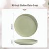Скандинавская кремово-зеленая керамическая обеденная тарелка