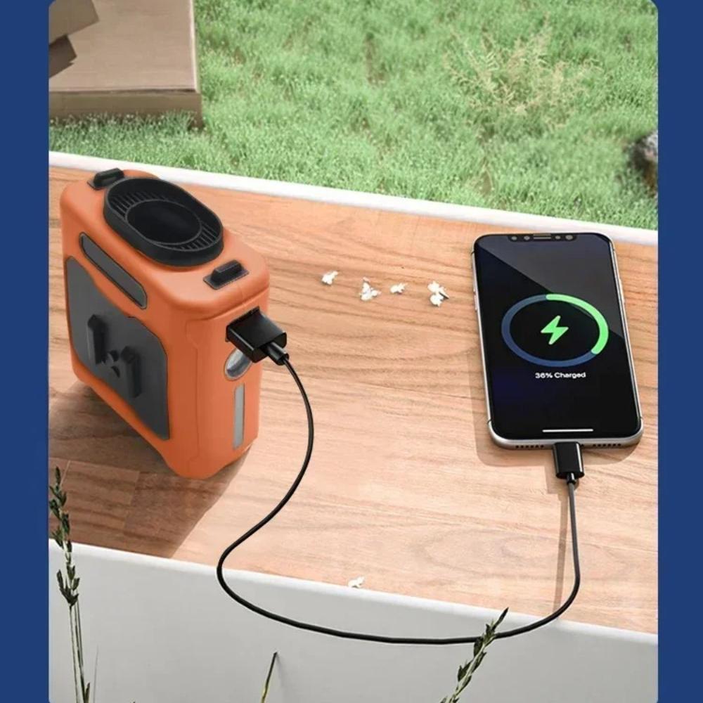 Портативный поясной вентилятор 10000 мАч с функцией Power Bank, светодиодной подсветкой, шейный вентилятор с 5 скоростями, мощным воздушным потоком, охлаждающий вентилятор для работы на открытом воздухе