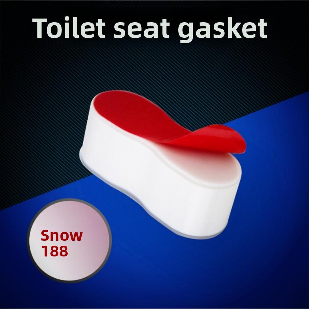 4pcs Anti-slip Toilet Seat Bumper Adhesive Function Strong Buffer Bidet Seat Bumpers Comfortable Toilet Lid Cushion