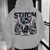 Men's Disney Stitch Cool Graphic Hoodie Comfortable Warm Pullover Disney Outdoor Sports Top