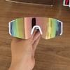 9PCS Men's and women's outdoor riding glasses sunglasses explosion-proof bicycle color film reflective sunglasses sports glasses