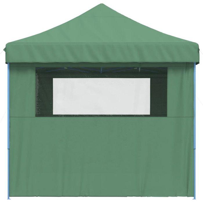 VidaXL Folding Pop-Up Party Tent 4 Sidewalls Green, Tent, Awning Tent, Gazebo Awning 4004976