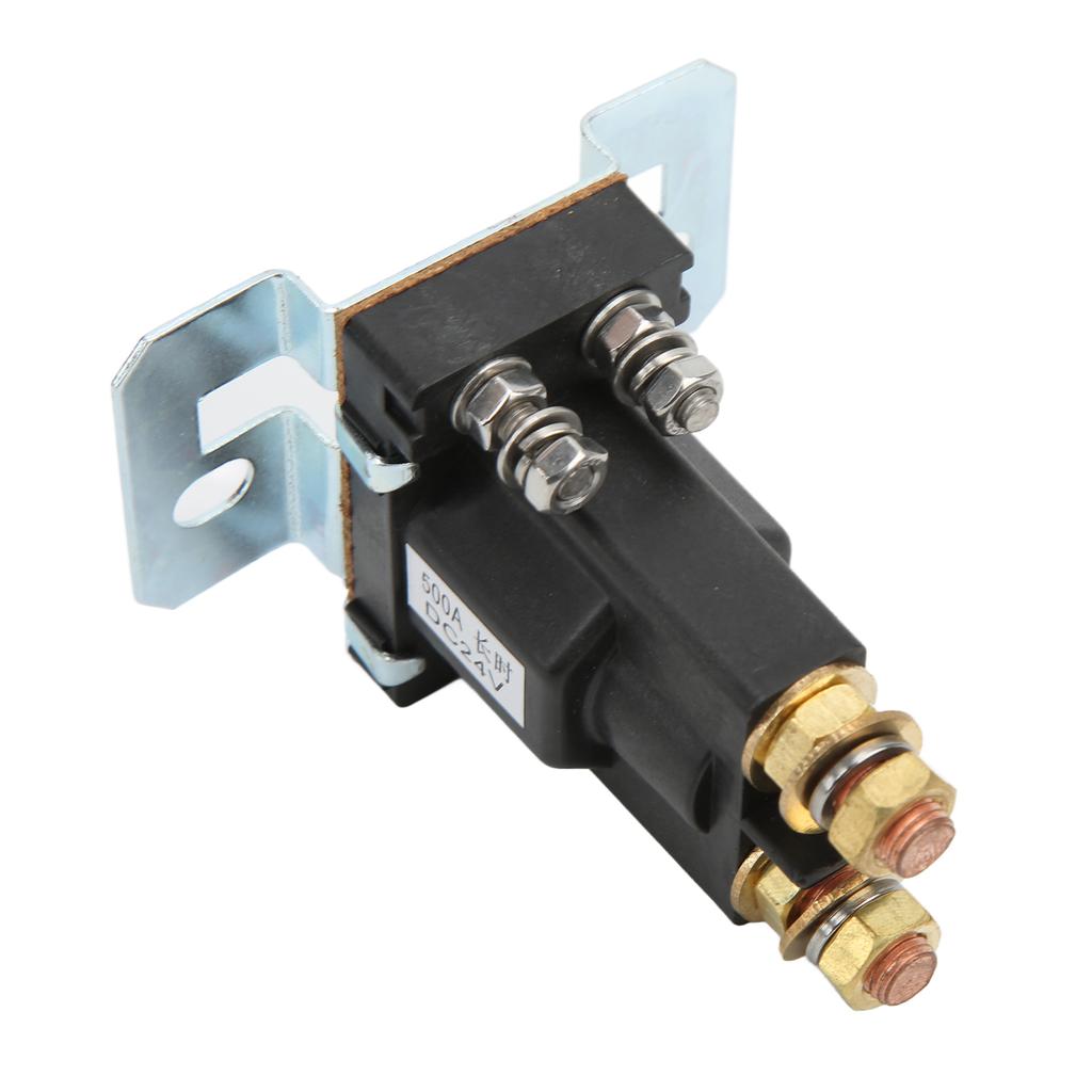 24 В 500 А Пусковое реле Красная медь Большой ток Нормально разомкнутое для вилочного погрузчика Инженерная Автомобильная Мультиаккумуляторная система