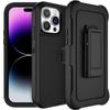 3 IN 1 Otter Case Box Stand for IPhone 16 Pro MAX 14 13 12 11 15 XSMAX XR X XS SE 6 7 8 Plus Holder Heavy Duty Armor Case Belt Clip Kickstand Case