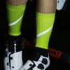 1 Pair Reflective Cycling Socks Sweat-absorbent Bicycle Sock Sports Socks  Basketball