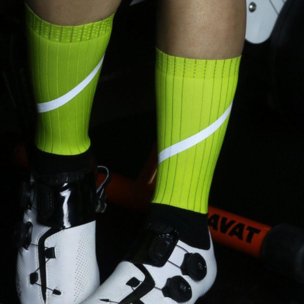 1 Pair Reflective Cycling Socks Sweat-absorbent Bicycle Sock Sports Socks Basketball