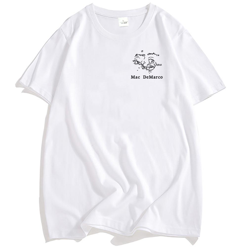 One Wayne G T-Shirt Mac DeMarco Guitar Album Graphic Tshirts Short Sleeve O-neck Male T Shirt Streetwear Unisex Cotton Soft Tees