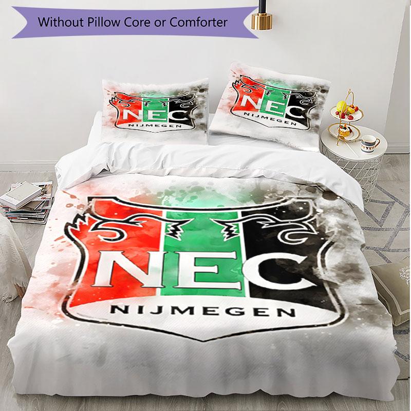 3pcs Duvet Cover Set (1*Duvet Cover + 2*Pillowcase, Without Core), NEC Nijmegen Print Soft All‑Season Bedding Set, Home Bedroom Decor Gift
