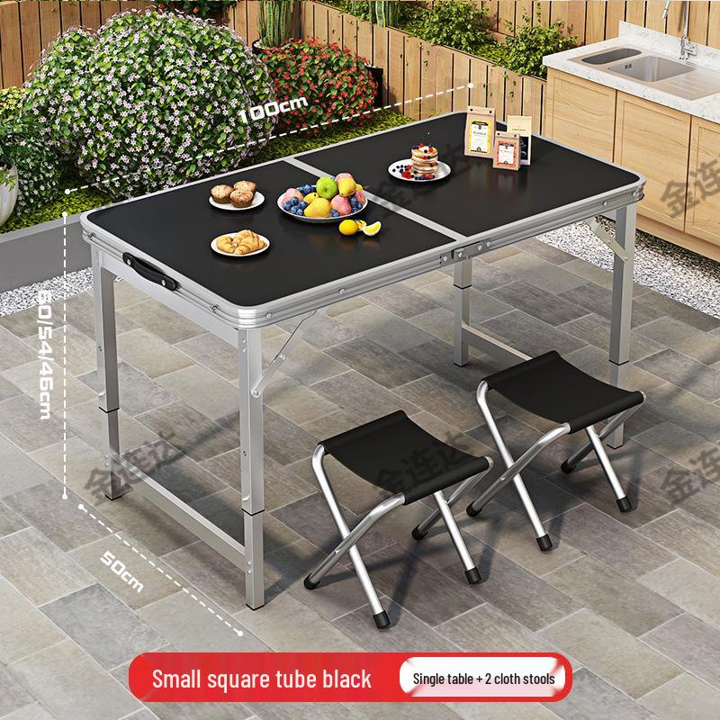 Портативный алюминиевый складной стол для обедов на открытом воздухе и рыночных прилавков - Регулируемый и компактный