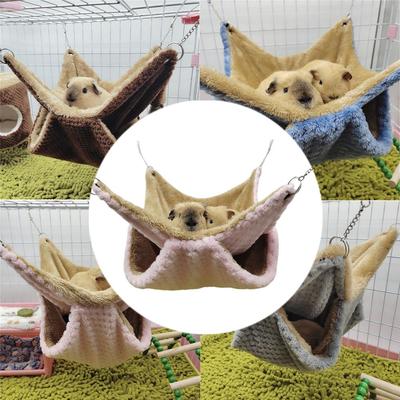 Плюшевая крыса-фретка Теплый спальный мешок для питомца Гамак для питомца Кровати для белок Клетка для хомяка