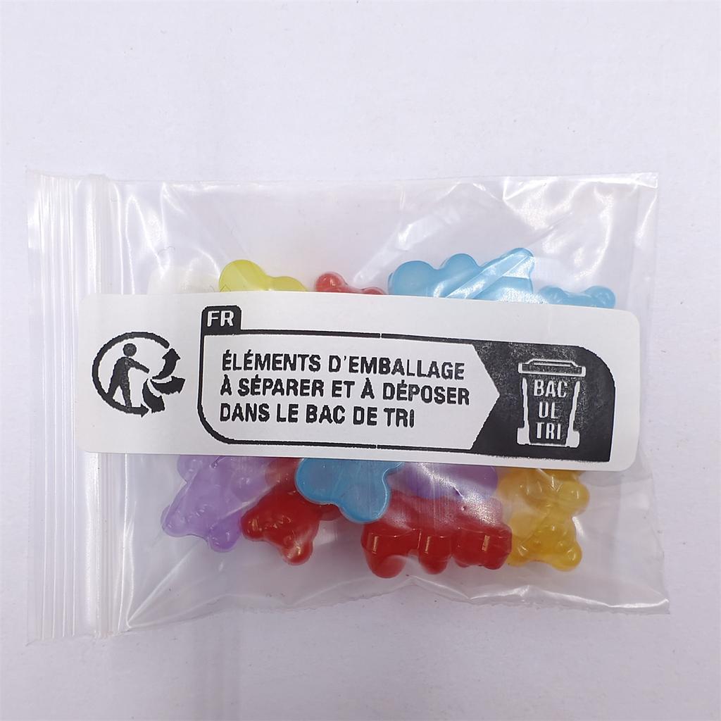 10 шт. Вертикальные отверстия светящиеся конфетные цвета DIY желейные бусины-медведи шпилька материал аксессуары ручной работы модный браслет ожерелье