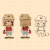 POP MART Фигурки Hirono The Other One в слепой коробке, игрушки-сюрпризы со случайным дизайном для современного домашнего декора