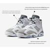 Air Jordan 6 Retro GS Cool Grey Kids Sneakers White Medium-Grey 384665-100