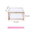 Creative Nordic style Home Dressing table organization Glass jewelry storage box Retro decoration Jewelry display Transparent