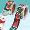 120pcs Merry Christmas Sticker Gift Wrapping Seal Stickers Festive Design Self-Adhesive Seal Gift Box Bag Holiday Decor Stickers