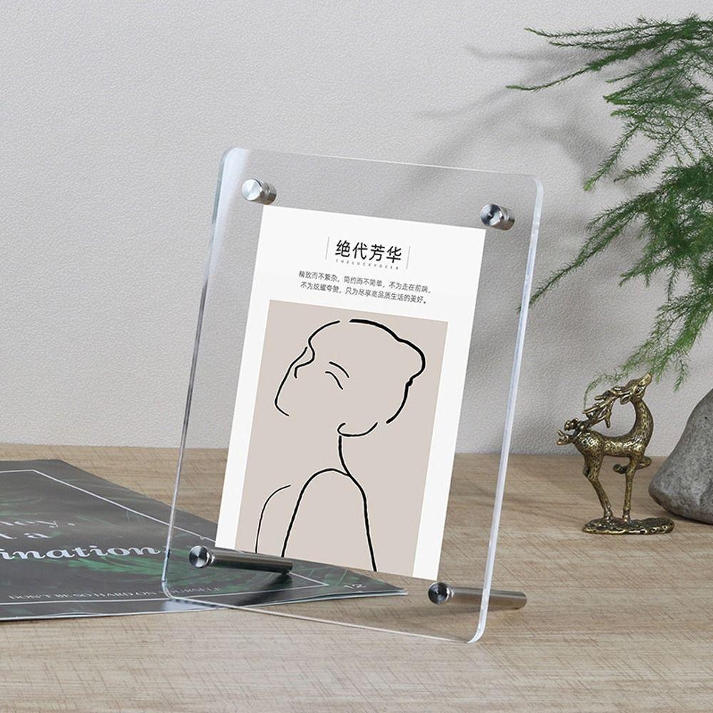 Акриловая фоторамка с подставкой для карточек, горячая фоторамка для дома